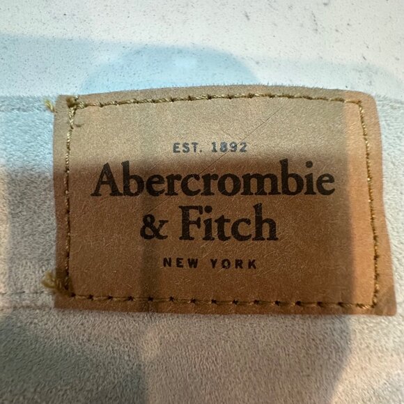 Abercrombie & Fitch Womens Super Skinny Faux Suede Pants Size 10 Beige - Picture 4 of 15